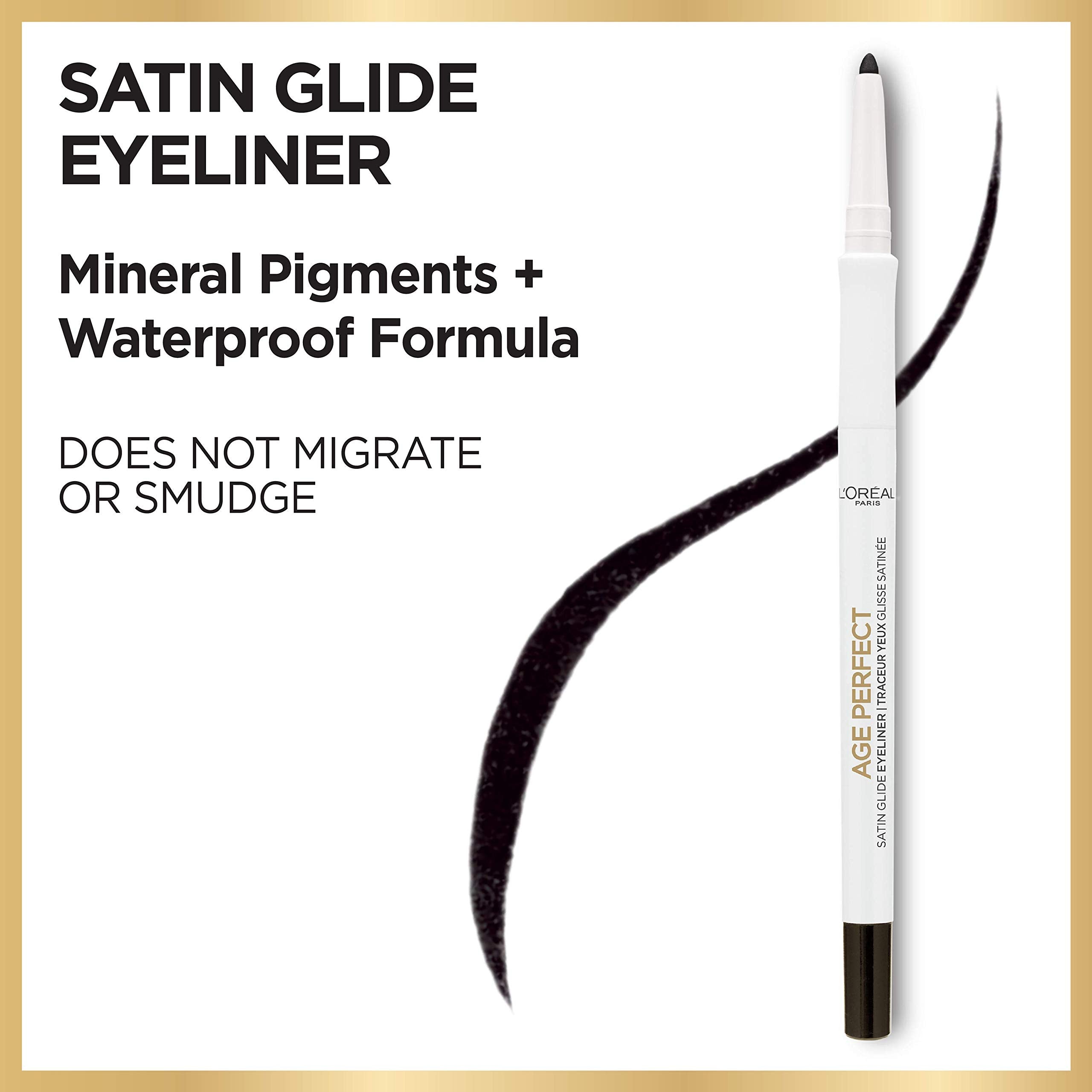 L’Oréal Paris Age Perfect Satin Glide Eyeliner with Mineral Pigments, Charcoal
